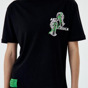 Majica Art crna - Slika 3